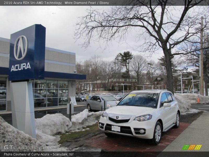 White Diamond Pearl / Ebony 2010 Acura RDX SH-AWD Technology