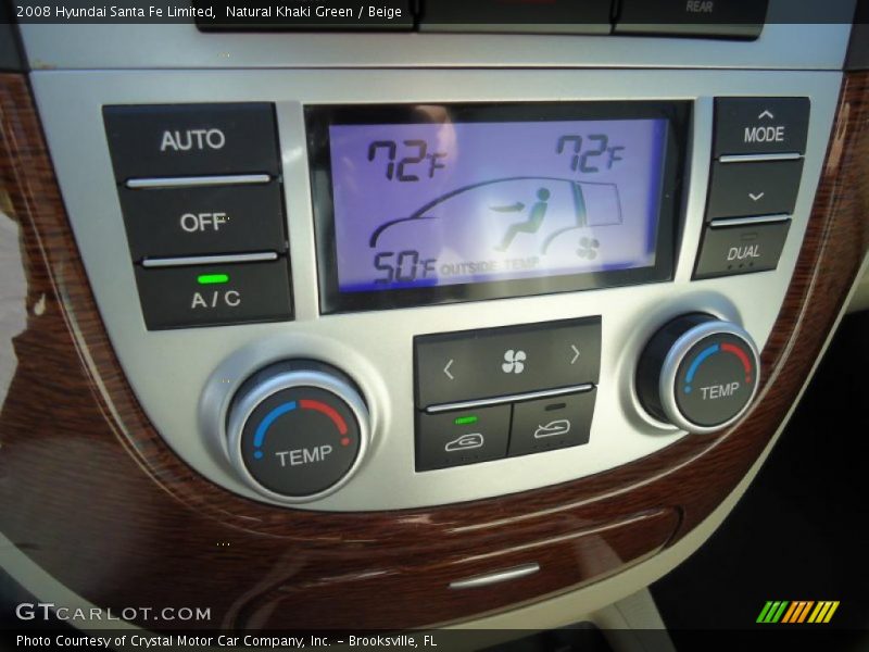 Natural Khaki Green / Beige 2008 Hyundai Santa Fe Limited