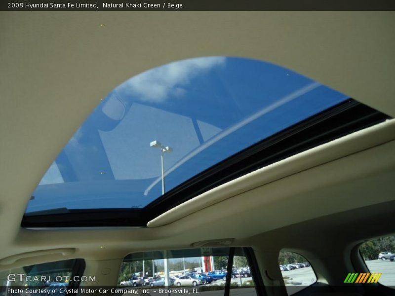 Natural Khaki Green / Beige 2008 Hyundai Santa Fe Limited