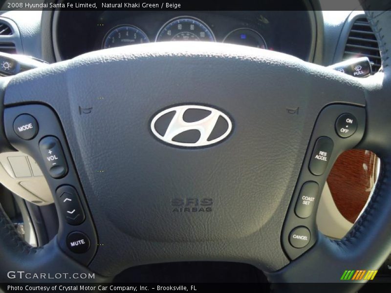 Natural Khaki Green / Beige 2008 Hyundai Santa Fe Limited