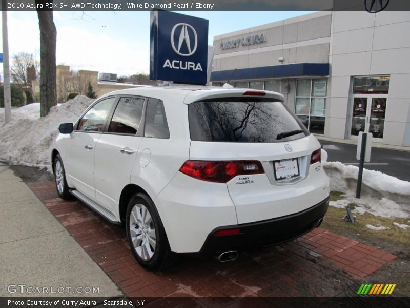 White Diamond Pearl / Ebony 2010 Acura RDX SH-AWD Technology