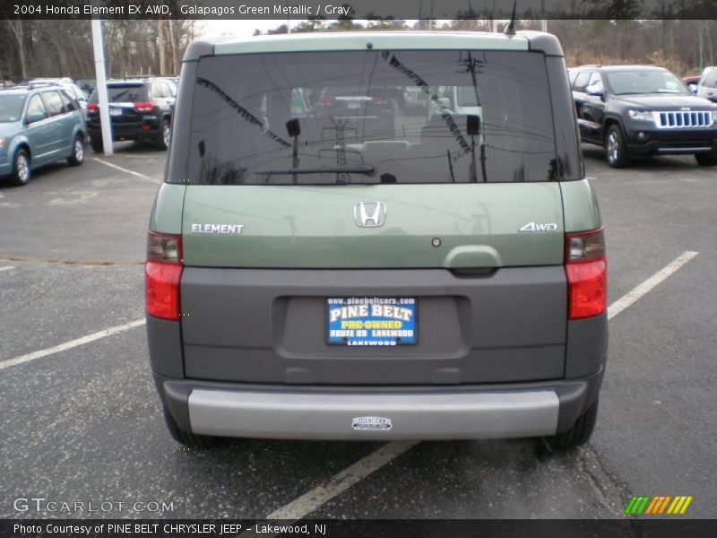 Galapagos Green Metallic / Gray 2004 Honda Element EX AWD