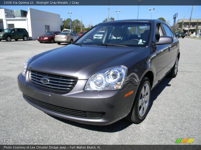 Midnight Gray Metallic / Gray 2008 Kia Optima LX