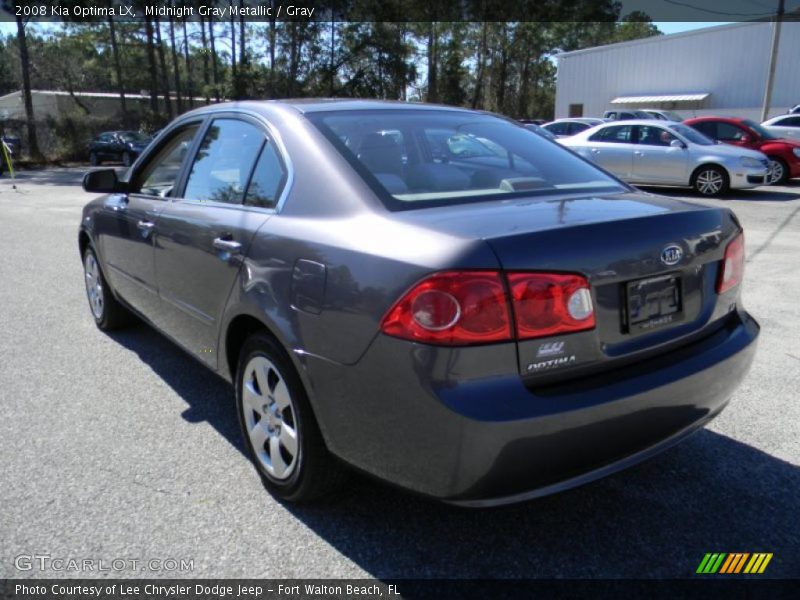 Midnight Gray Metallic / Gray 2008 Kia Optima LX