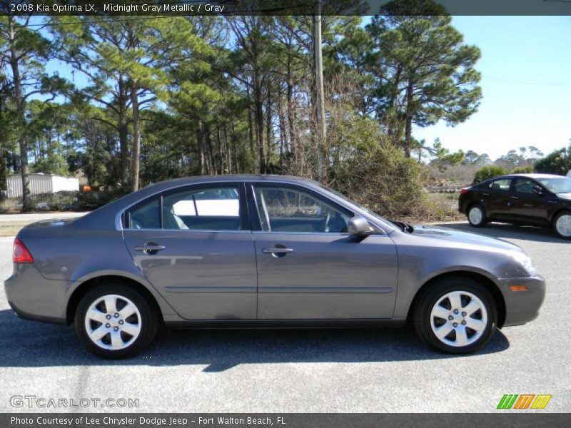 Midnight Gray Metallic / Gray 2008 Kia Optima LX