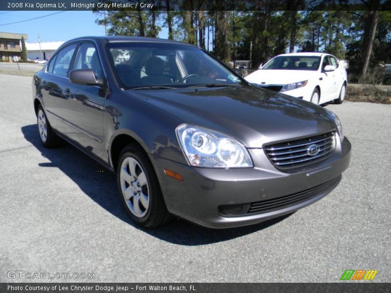 Midnight Gray Metallic / Gray 2008 Kia Optima LX