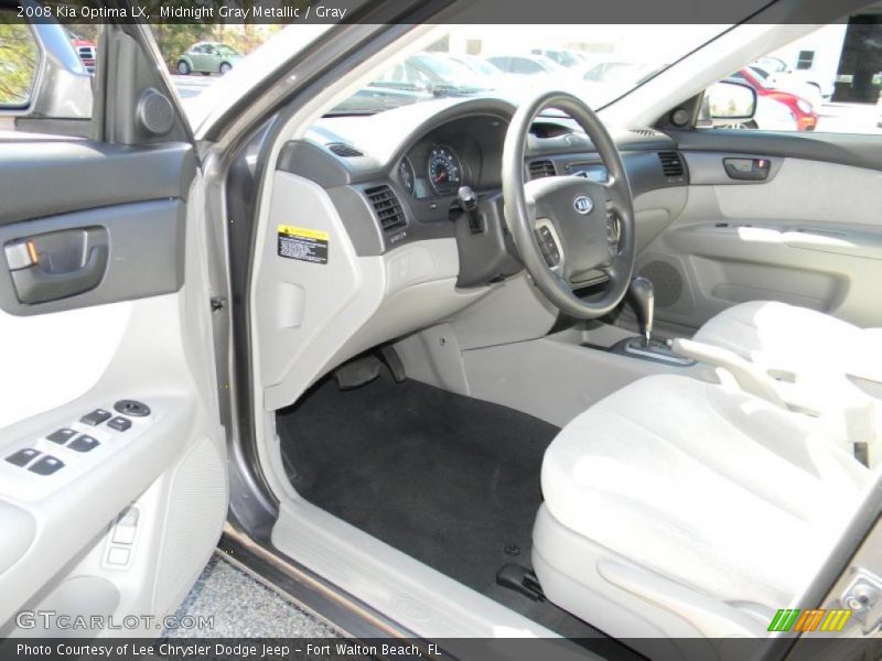 Midnight Gray Metallic / Gray 2008 Kia Optima LX