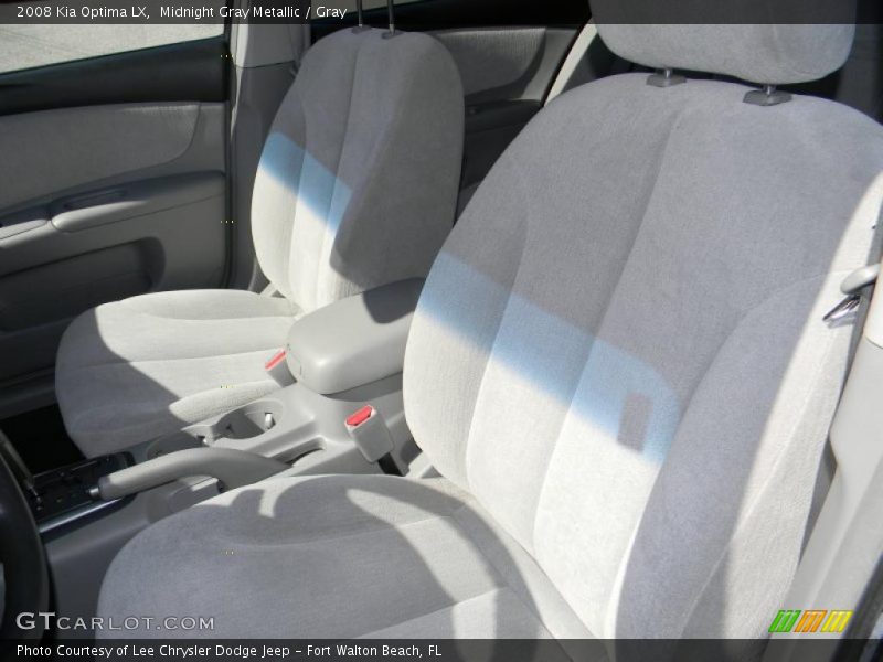 Midnight Gray Metallic / Gray 2008 Kia Optima LX