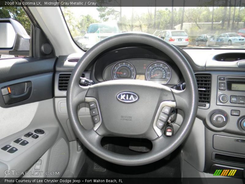 Midnight Gray Metallic / Gray 2008 Kia Optima LX