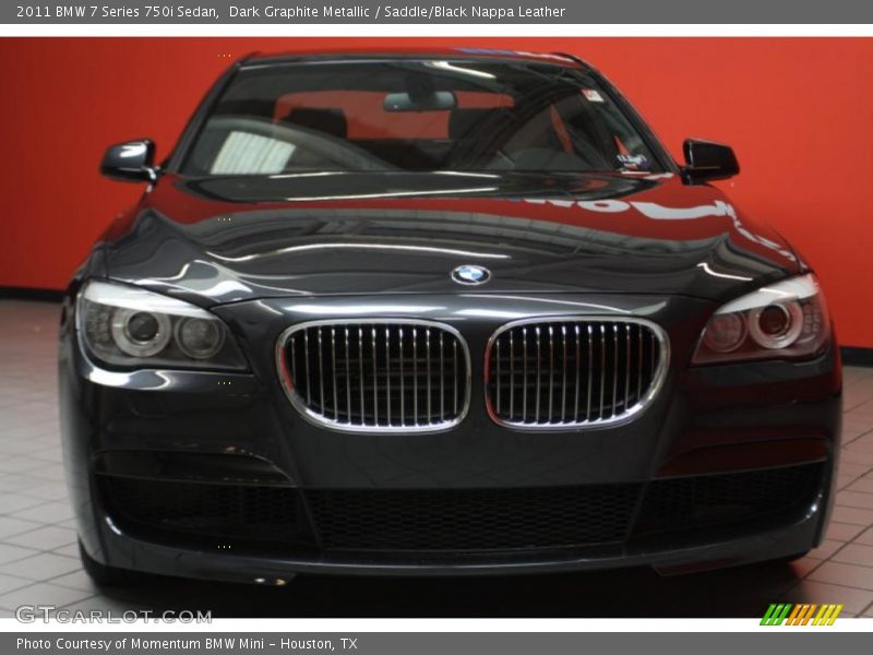 Dark Graphite Metallic / Saddle/Black Nappa Leather 2011 BMW 7 Series 750i Sedan