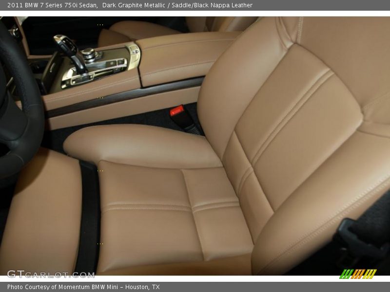  2011 7 Series 750i Sedan Saddle/Black Nappa Leather Interior