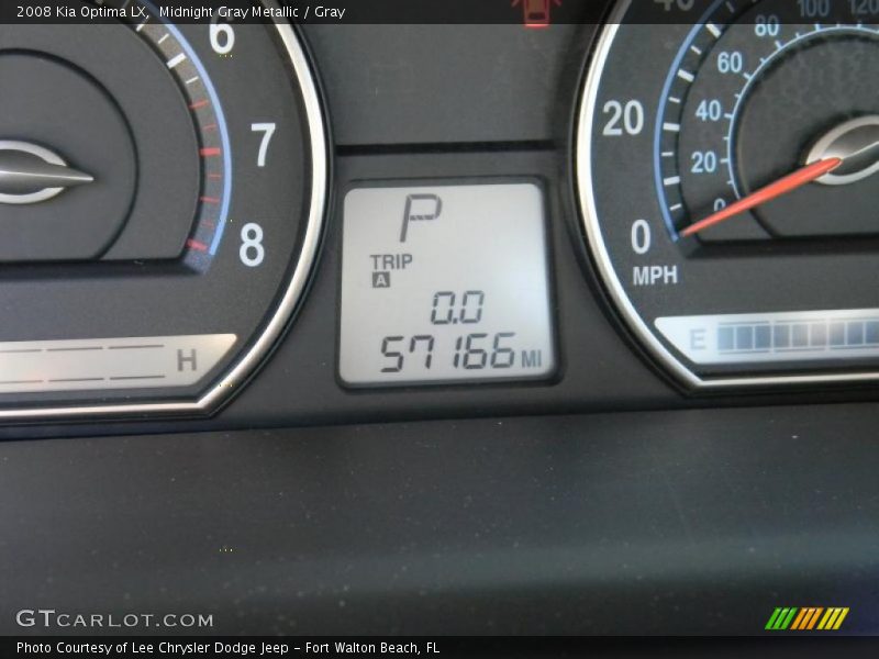 Midnight Gray Metallic / Gray 2008 Kia Optima LX