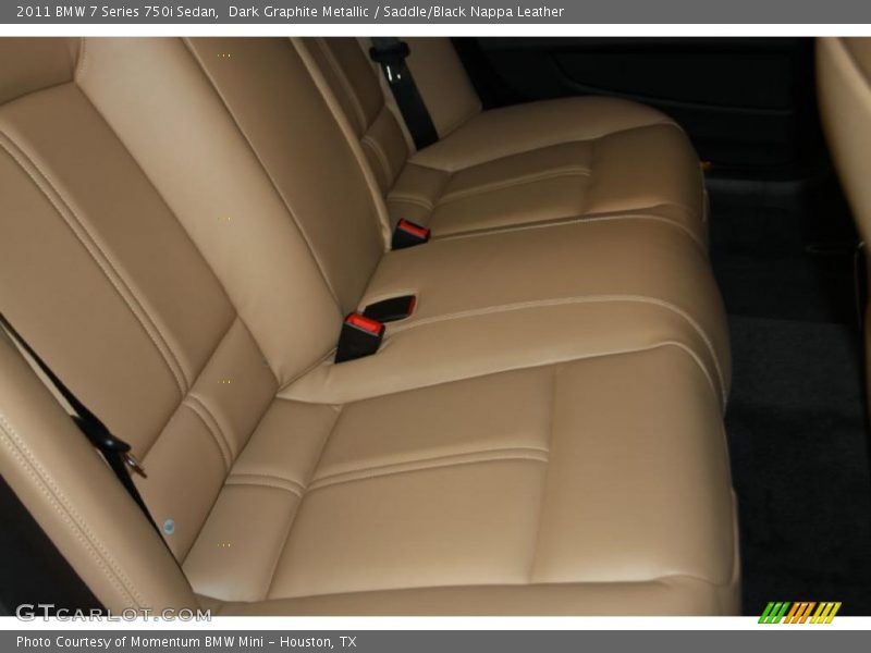 Dark Graphite Metallic / Saddle/Black Nappa Leather 2011 BMW 7 Series 750i Sedan