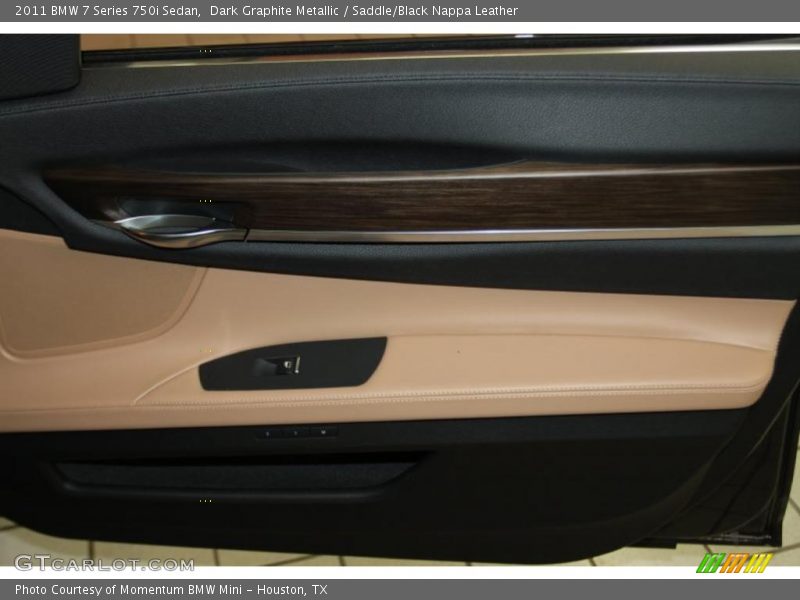 Dark Graphite Metallic / Saddle/Black Nappa Leather 2011 BMW 7 Series 750i Sedan