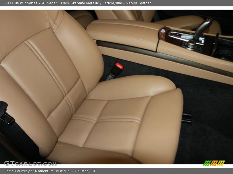 Dark Graphite Metallic / Saddle/Black Nappa Leather 2011 BMW 7 Series 750i Sedan
