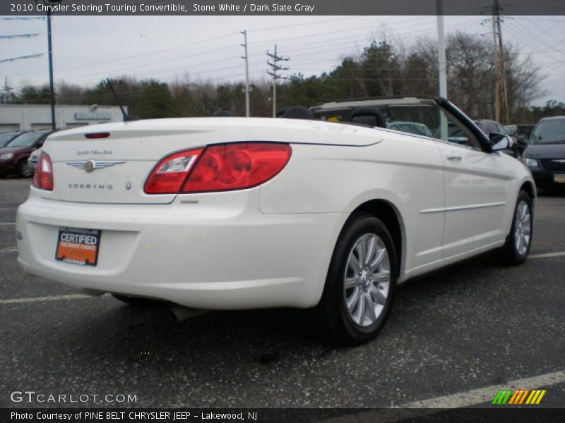 Stone White / Dark Slate Gray 2010 Chrysler Sebring Touring Convertible