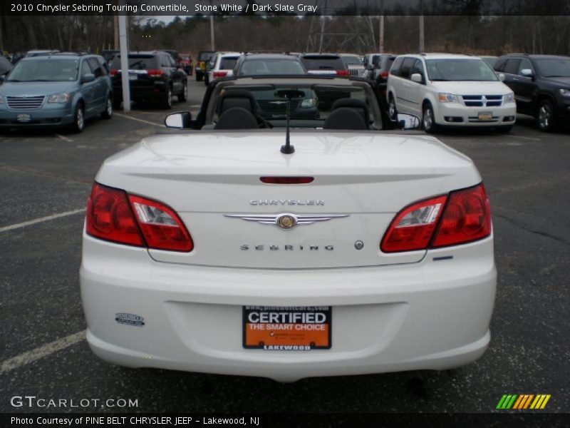 Stone White / Dark Slate Gray 2010 Chrysler Sebring Touring Convertible