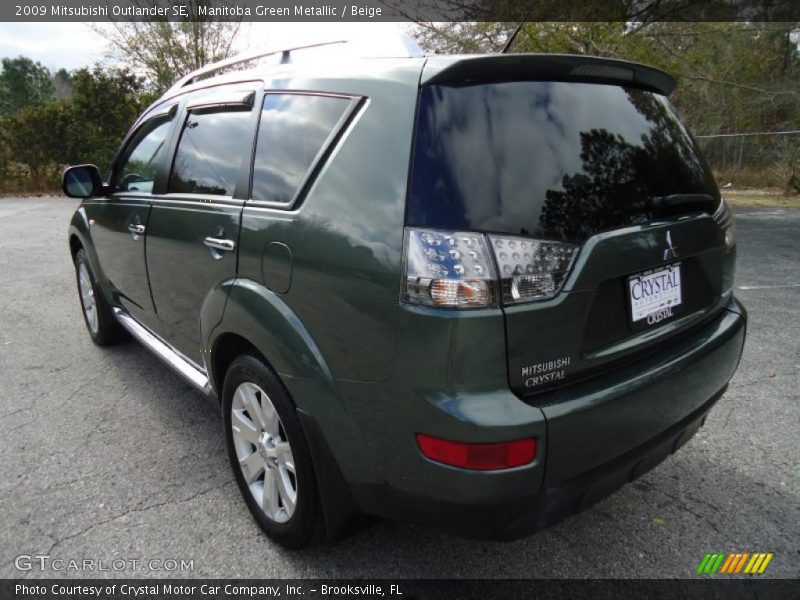  2009 Outlander SE Manitoba Green Metallic