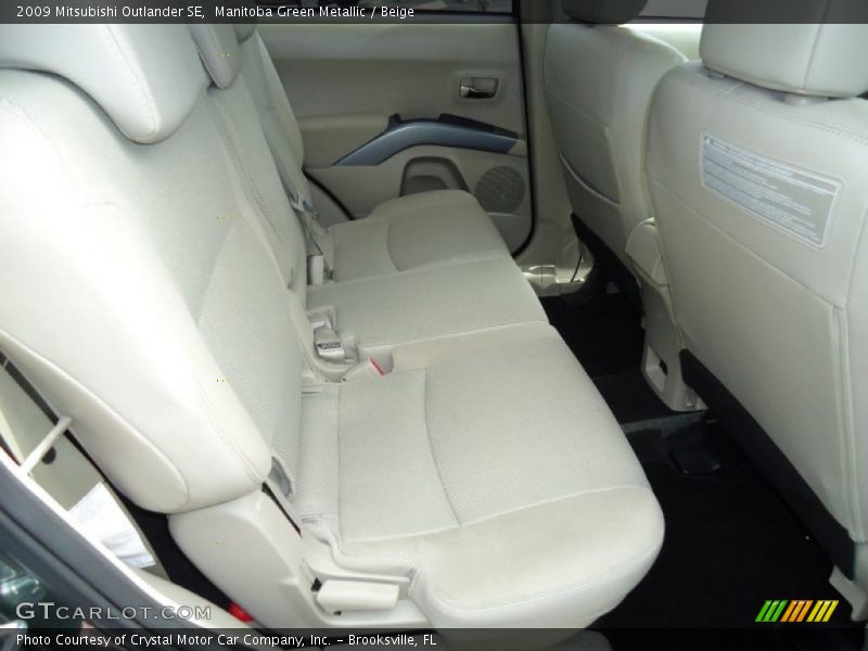 Manitoba Green Metallic / Beige 2009 Mitsubishi Outlander SE