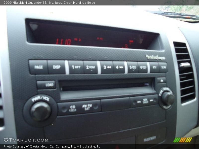 Controls of 2009 Outlander SE