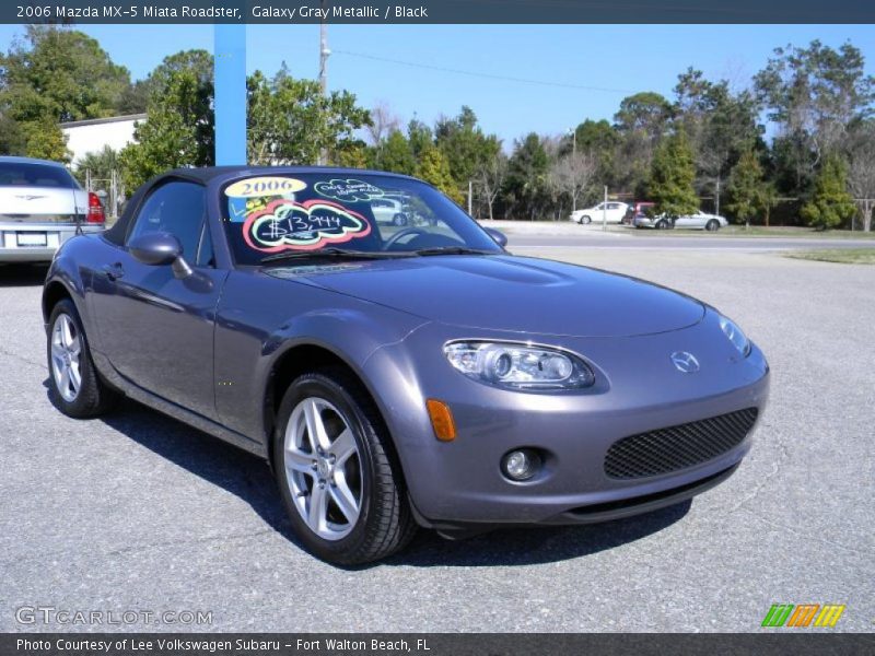 Galaxy Gray Metallic / Black 2006 Mazda MX-5 Miata Roadster