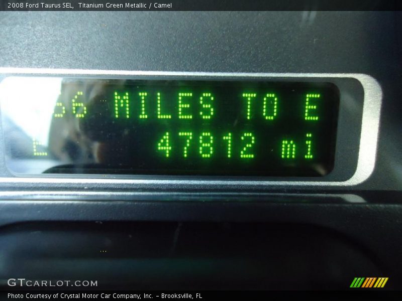 Titanium Green Metallic / Camel 2008 Ford Taurus SEL