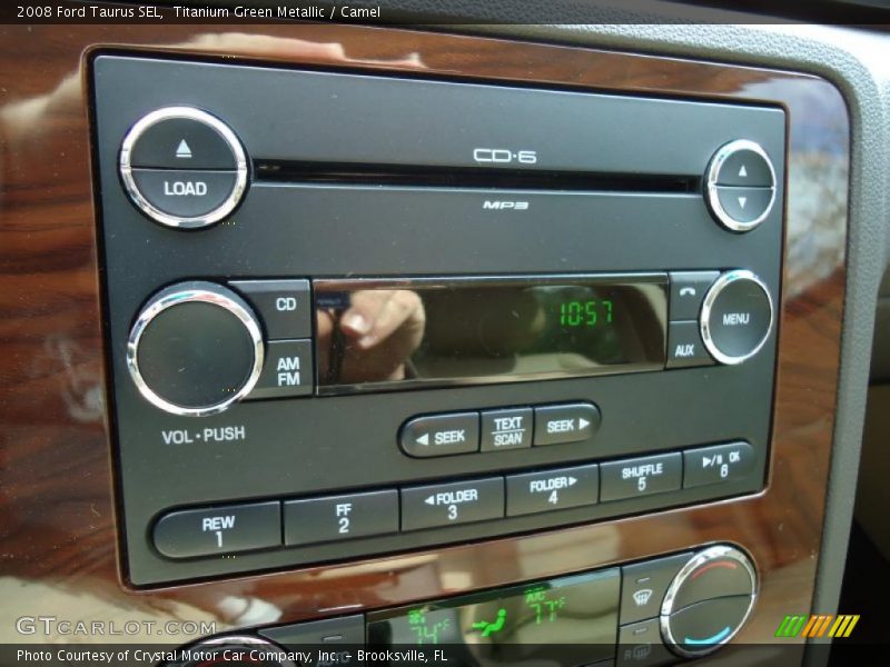 Titanium Green Metallic / Camel 2008 Ford Taurus SEL