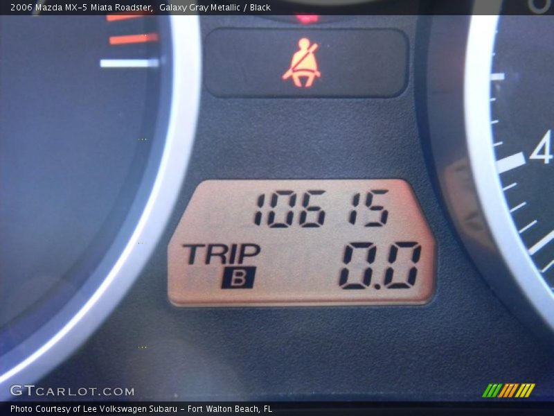 Galaxy Gray Metallic / Black 2006 Mazda MX-5 Miata Roadster