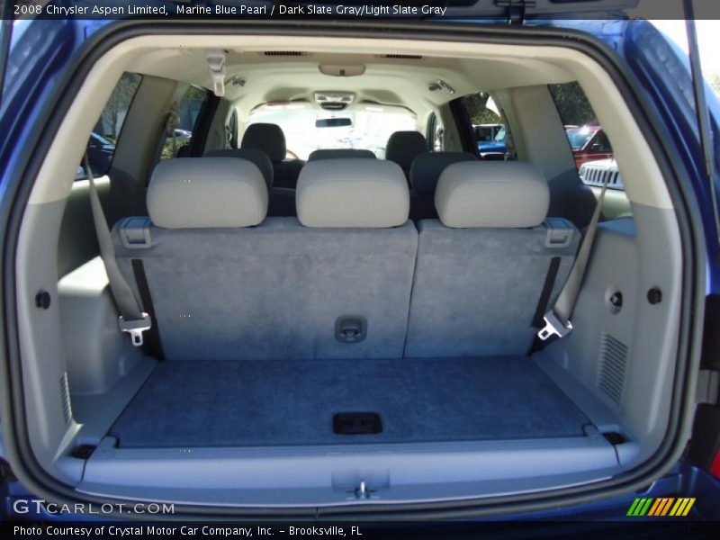 Marine Blue Pearl / Dark Slate Gray/Light Slate Gray 2008 Chrysler Aspen Limited