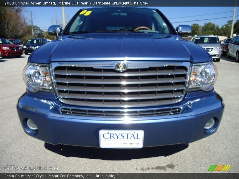 Marine Blue Pearl / Dark Slate Gray/Light Slate Gray 2008 Chrysler Aspen Limited