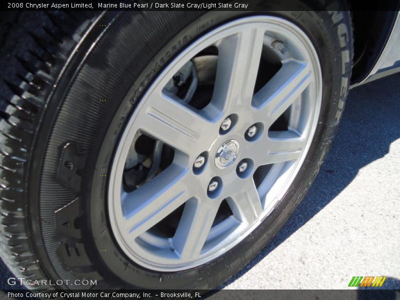 Marine Blue Pearl / Dark Slate Gray/Light Slate Gray 2008 Chrysler Aspen Limited