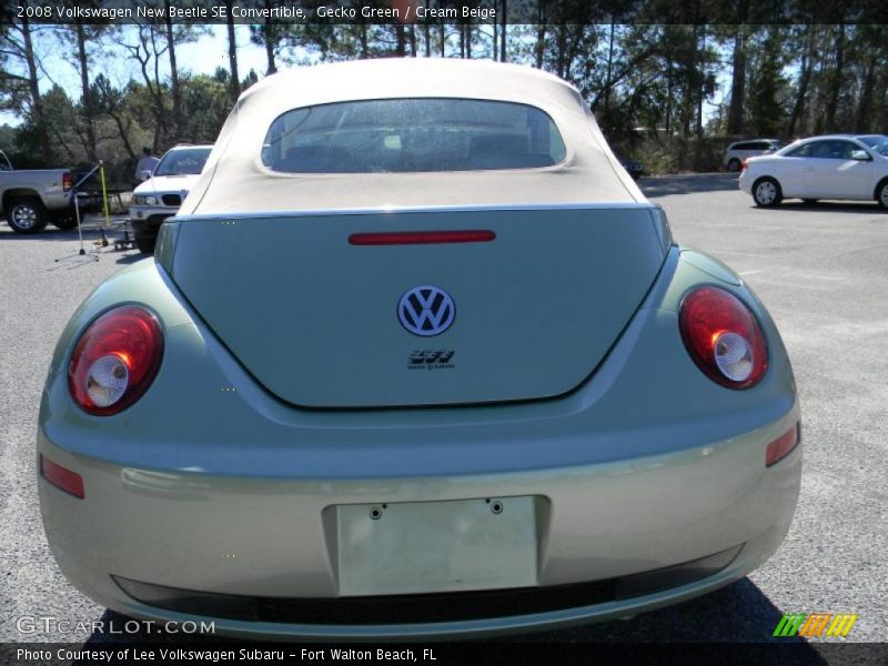 Gecko Green / Cream Beige 2008 Volkswagen New Beetle SE Convertible