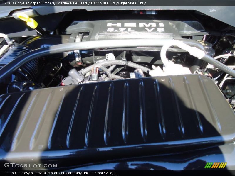 Marine Blue Pearl / Dark Slate Gray/Light Slate Gray 2008 Chrysler Aspen Limited