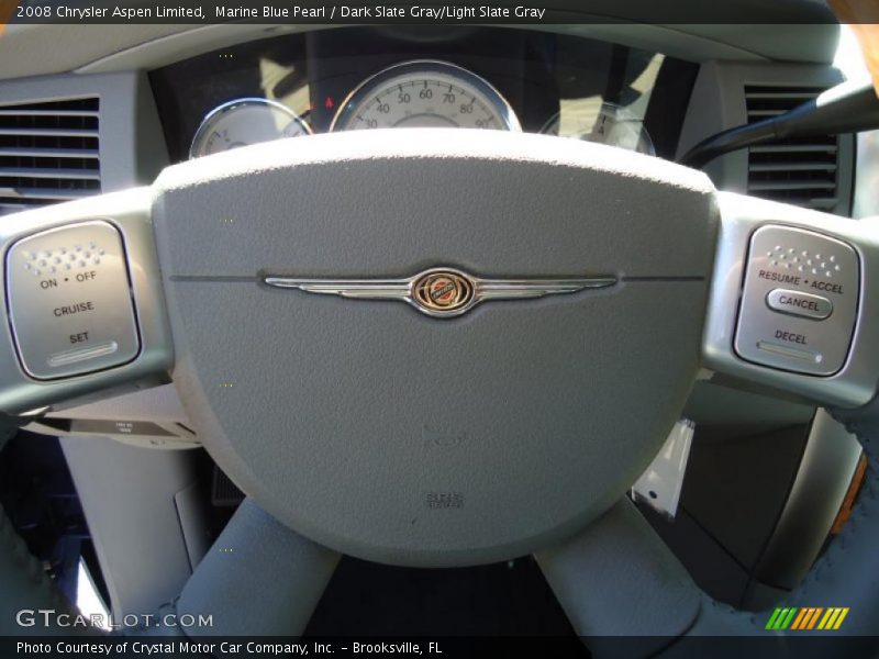 Marine Blue Pearl / Dark Slate Gray/Light Slate Gray 2008 Chrysler Aspen Limited