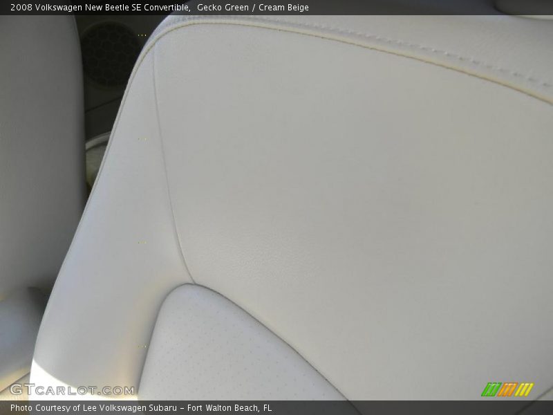 Gecko Green / Cream Beige 2008 Volkswagen New Beetle SE Convertible