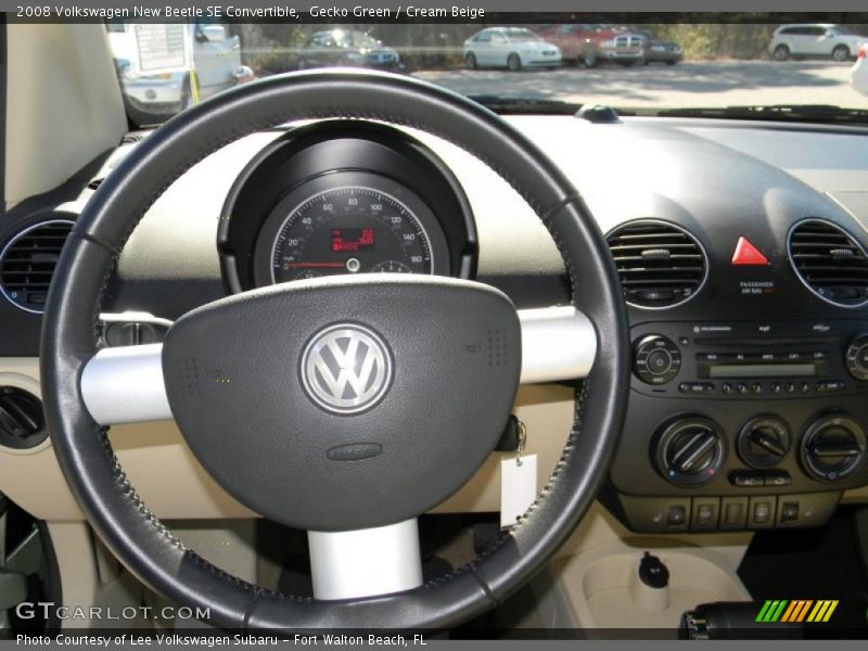 Gecko Green / Cream Beige 2008 Volkswagen New Beetle SE Convertible