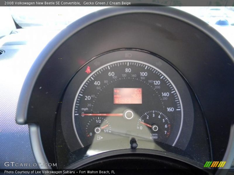  2008 New Beetle SE Convertible SE Convertible Gauges