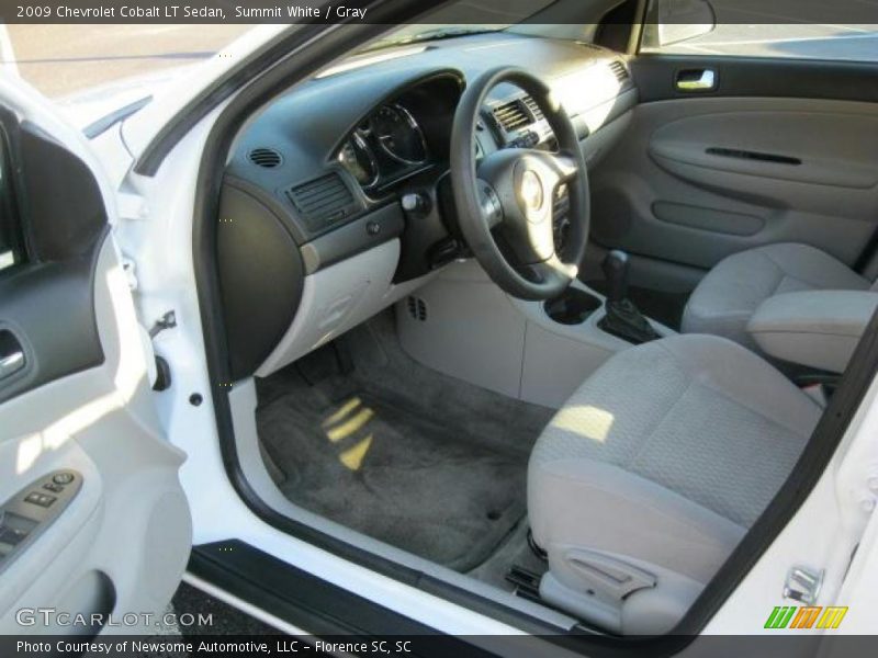 Summit White / Gray 2009 Chevrolet Cobalt LT Sedan