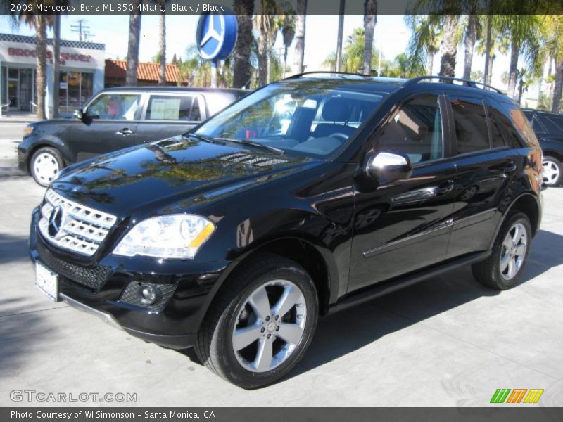 Black / Black 2009 Mercedes-Benz ML 350 4Matic