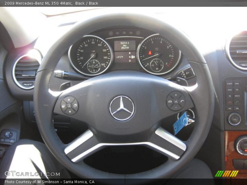 Black / Black 2009 Mercedes-Benz ML 350 4Matic
