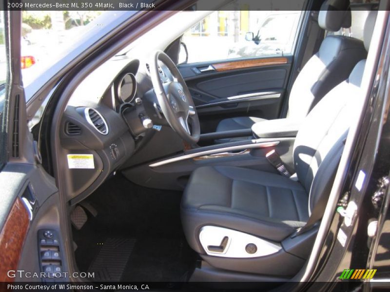 Black / Black 2009 Mercedes-Benz ML 350 4Matic