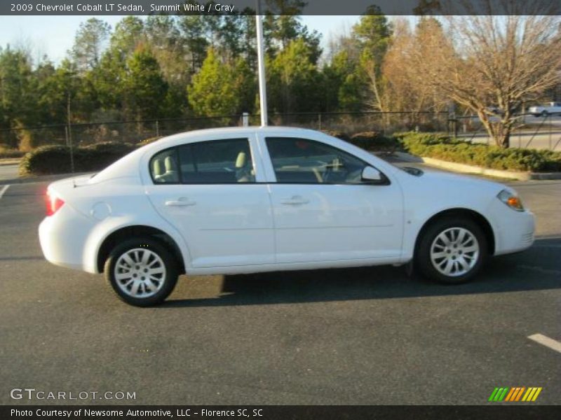 Summit White / Gray 2009 Chevrolet Cobalt LT Sedan