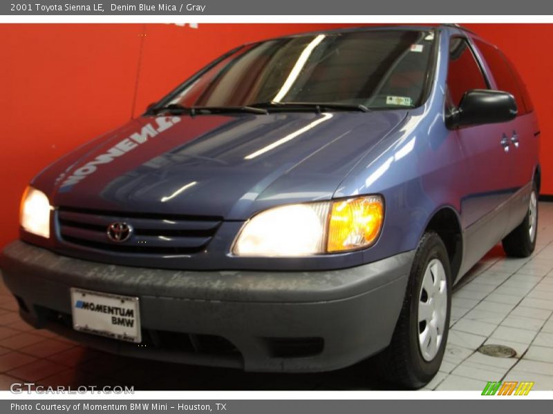 Denim Blue Mica / Gray 2001 Toyota Sienna LE