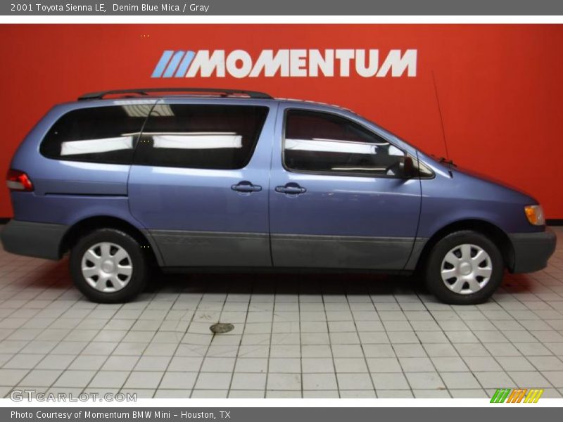 Denim Blue Mica / Gray 2001 Toyota Sienna LE
