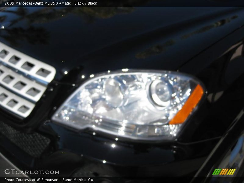 Black / Black 2009 Mercedes-Benz ML 350 4Matic