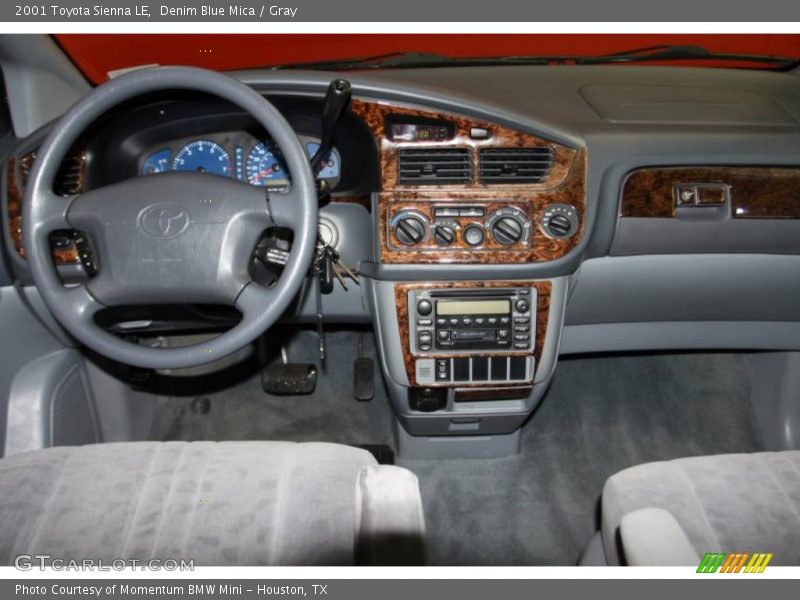 Denim Blue Mica / Gray 2001 Toyota Sienna LE