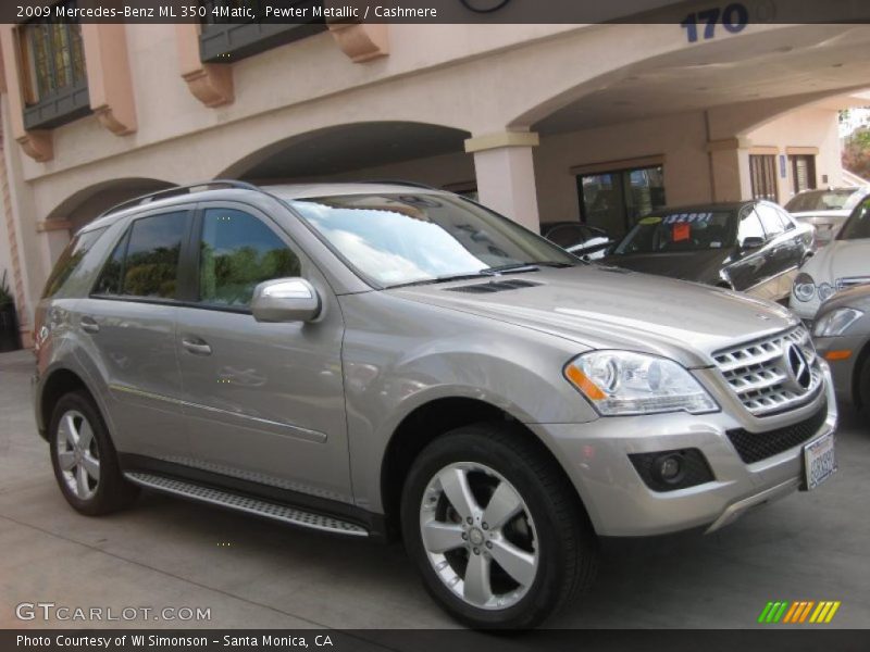 Pewter Metallic / Cashmere 2009 Mercedes-Benz ML 350 4Matic