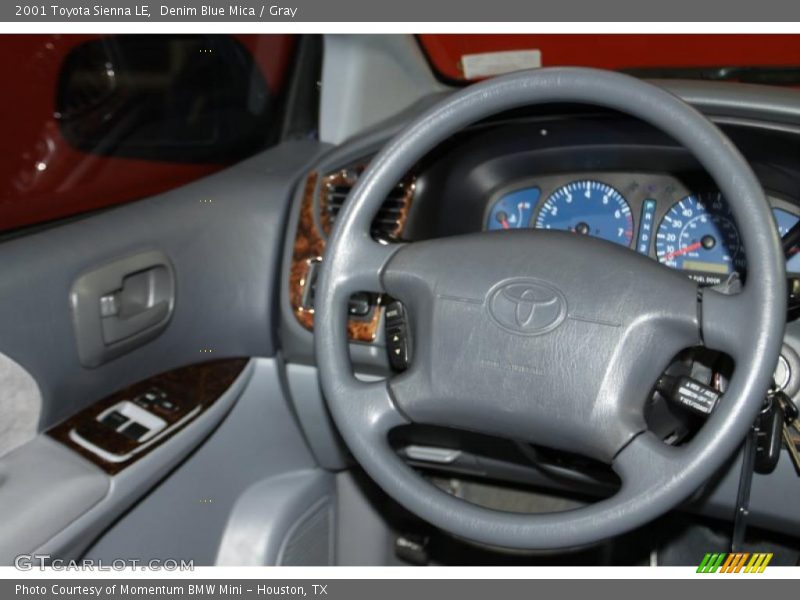Denim Blue Mica / Gray 2001 Toyota Sienna LE