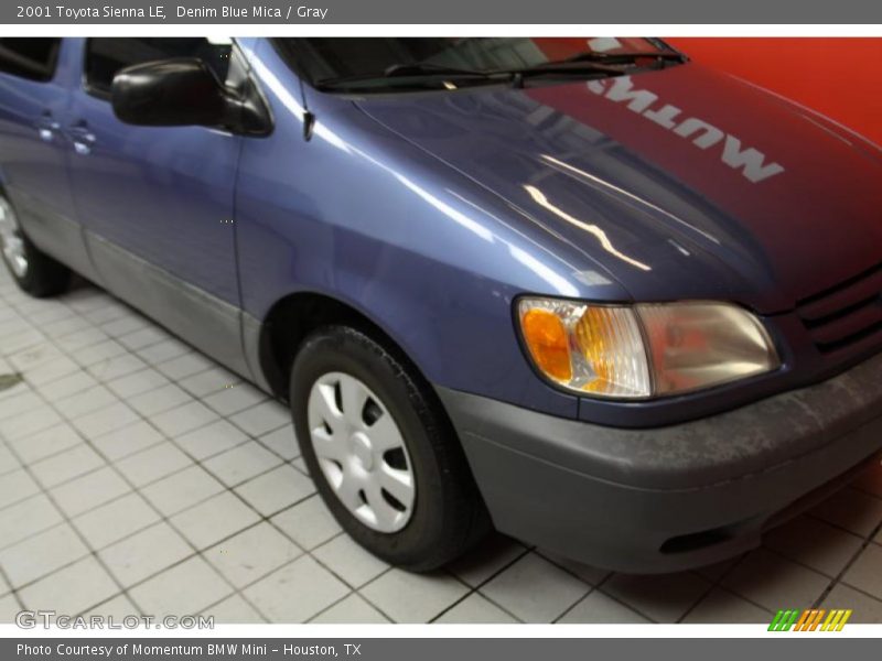 Denim Blue Mica / Gray 2001 Toyota Sienna LE