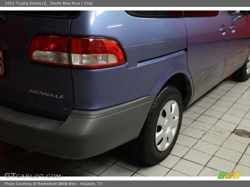 Denim Blue Mica / Gray 2001 Toyota Sienna LE
